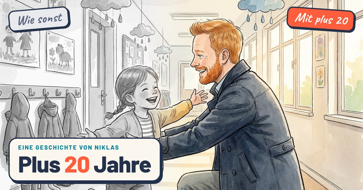 Plus 20 Jahre — eine Geschichte zum Durchklicken